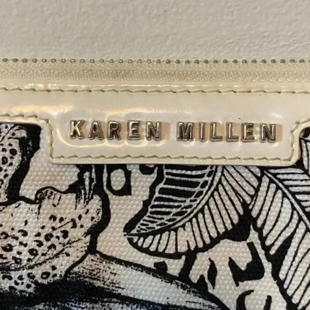 Karen Millen Womens Full Zip Around Wristlet Wallet